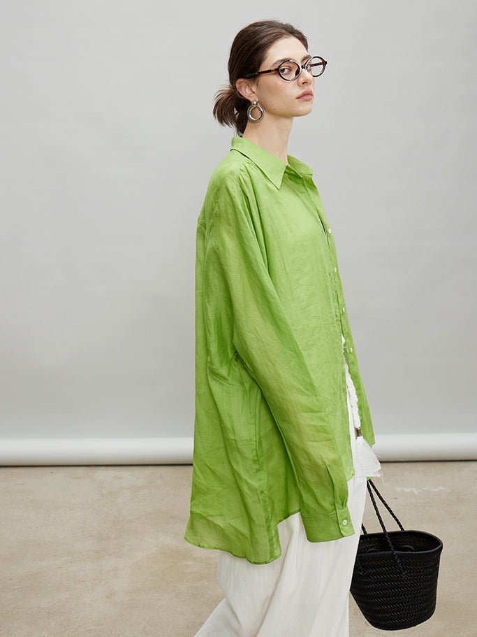 Slightly Transparent Wide Shirt_BDHL7199