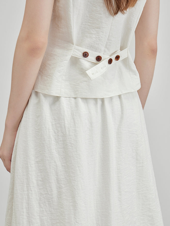 V-Neck Vest Or Bud Skirt_BDHL7600