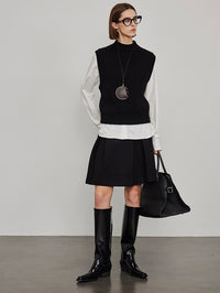 Half-Turtleneck Vest or Cardigan_BDHL6441