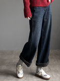 Lined Straight-Leg Denim Pants_BDHL8130