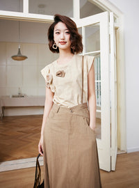 One-Shoulder Strap Skirt_BDHL6253