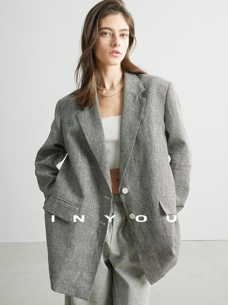 Staggered Lattice Suit Jacket_BDHL7173