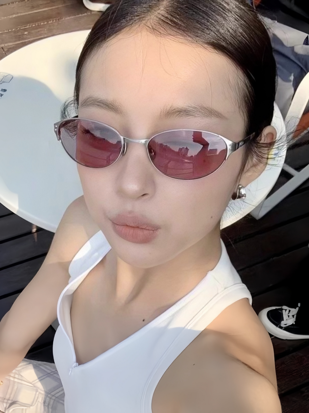 Y2K Oval Metal Sunglasses_BDHL8375