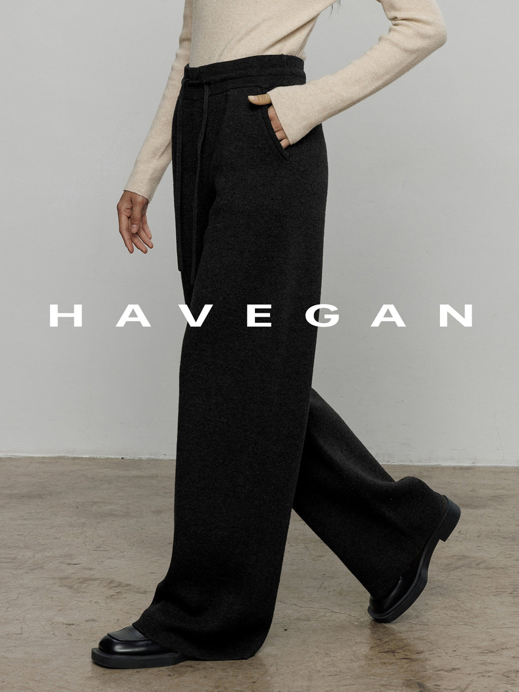 高腰磨毛運動褲_BDHL7964