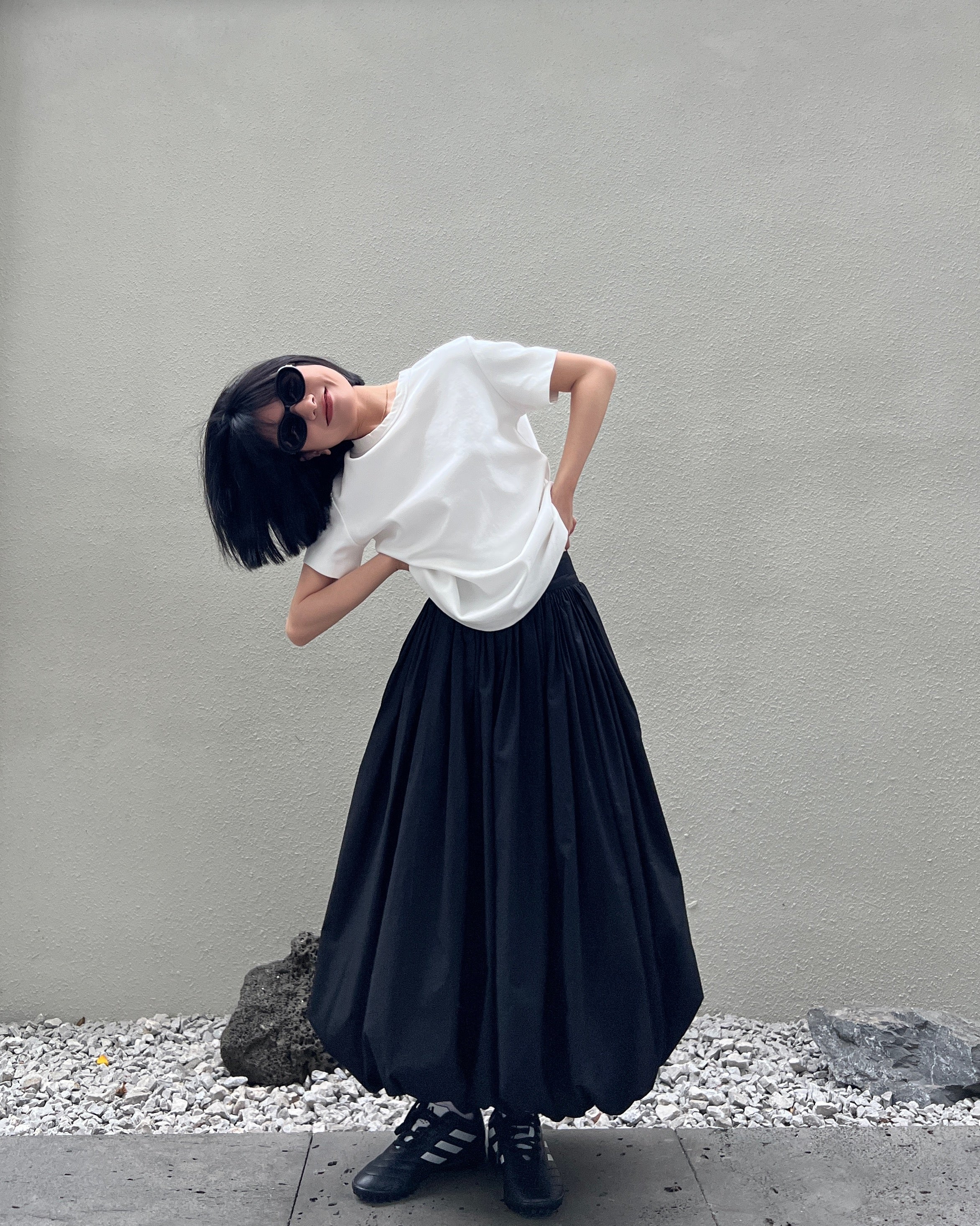 Gathered Balloon Skirt_BDHL4764 – HELROUS
