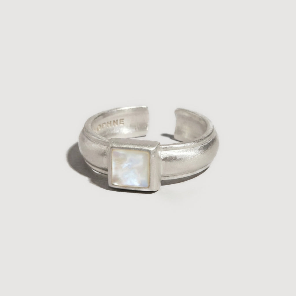 Square Stone Open Ring_BDHL8464