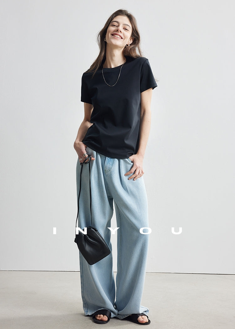 Straight Shoulder T-Shirt_BDHL7179