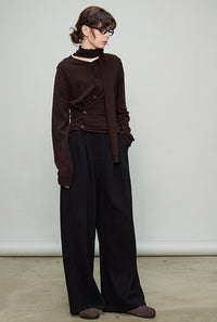 Relaxed Elastic-Waist Wide Pants_BDHL6918