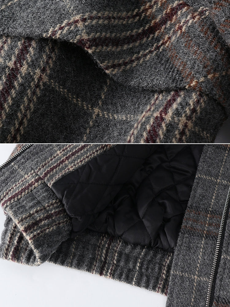 復古格紋夾克_BDHL8081