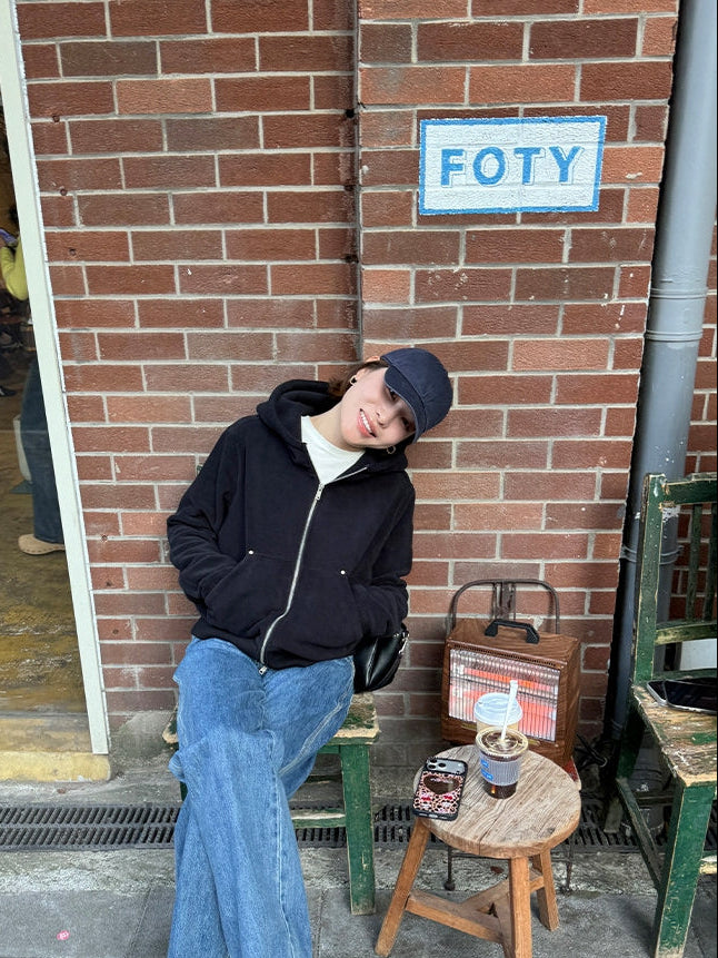 Hooded Thick Short Jacket_BDHL8127