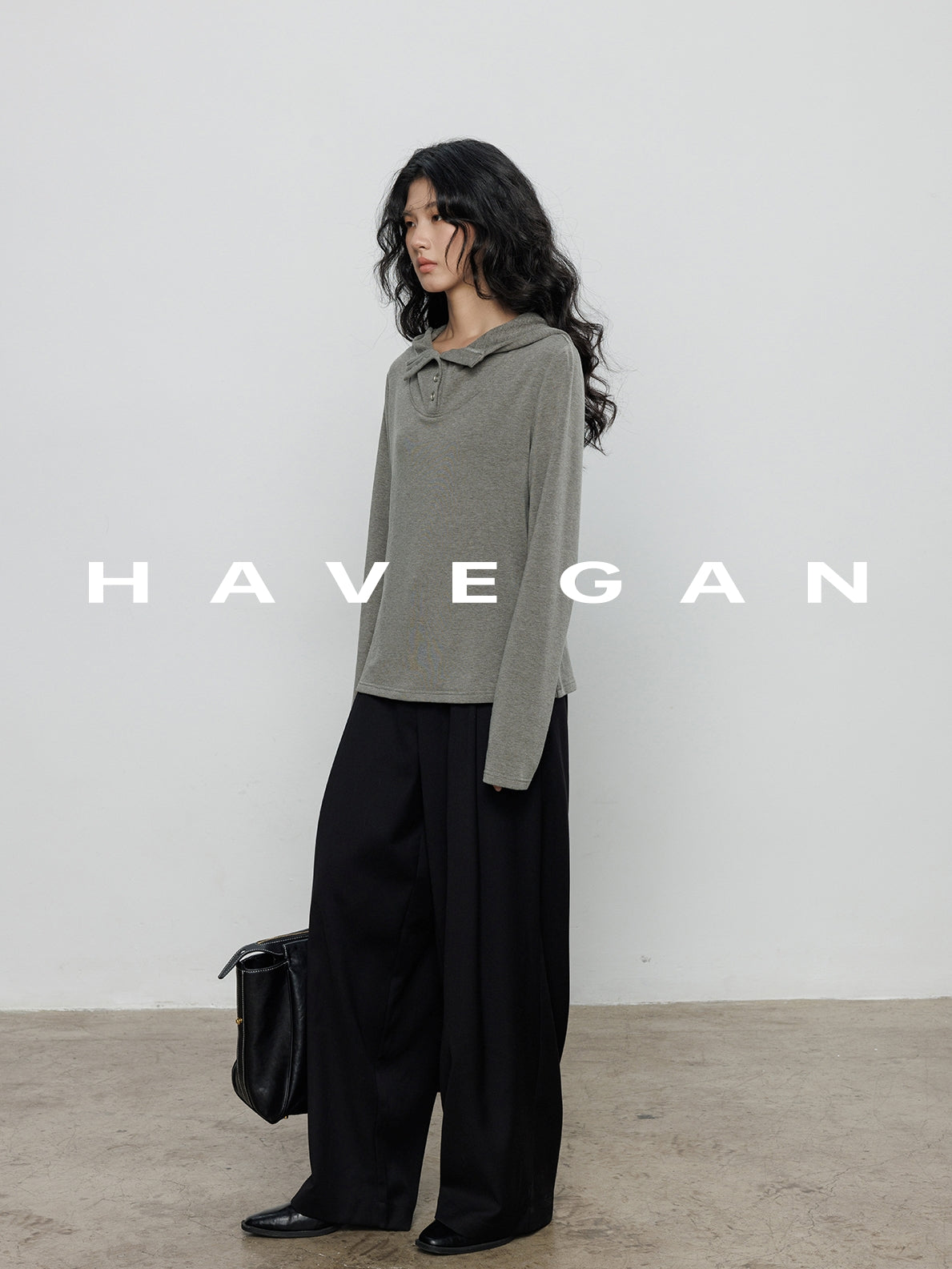 連帽長袖針織衫_BDHL7898