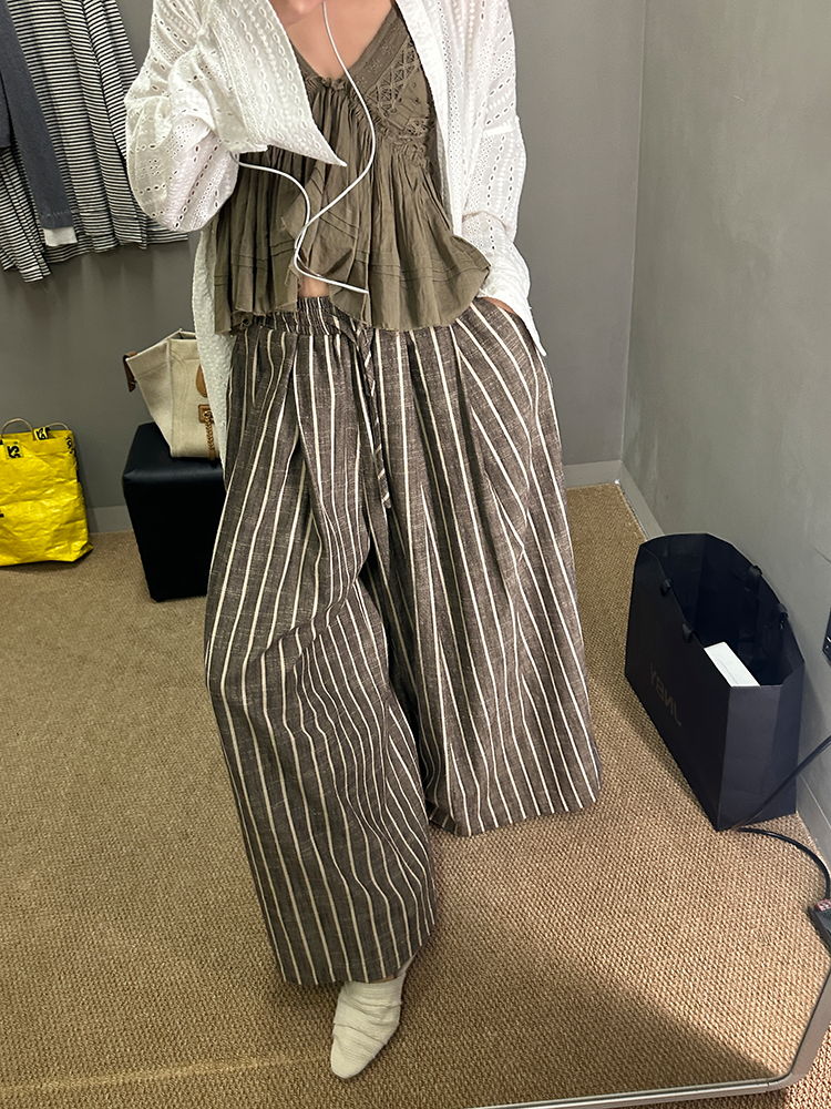 Loose-Fitting Striped Pants_BDHL7252