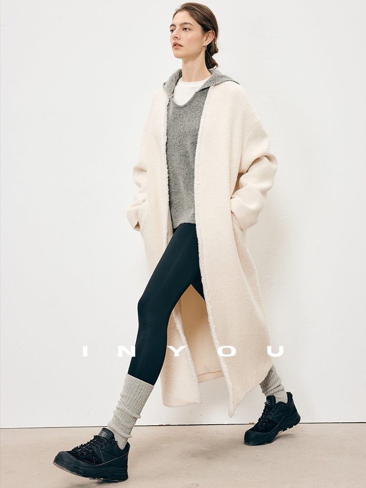 無領蓬鬆長外套_BDHL7909