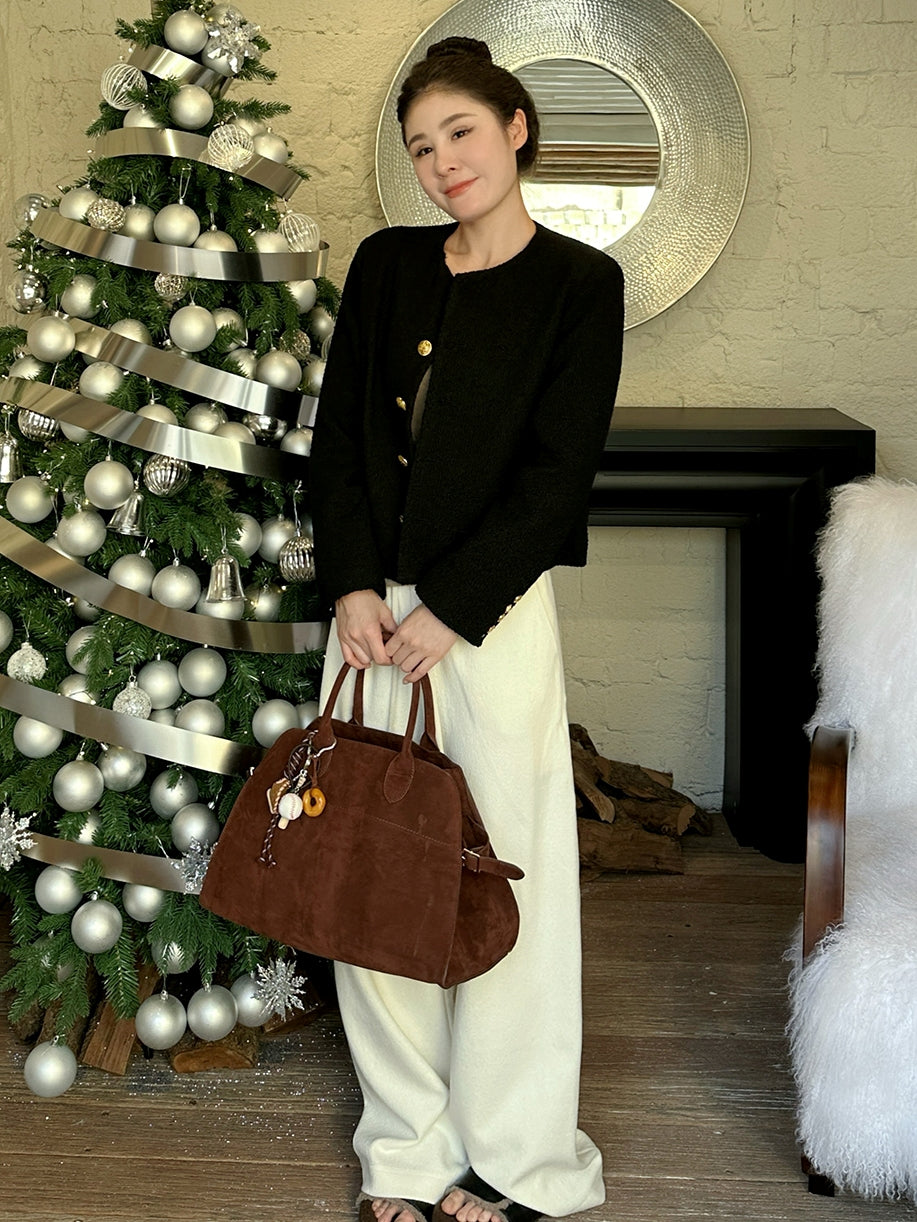 Classic Gold Button Jacket_BDHL7139