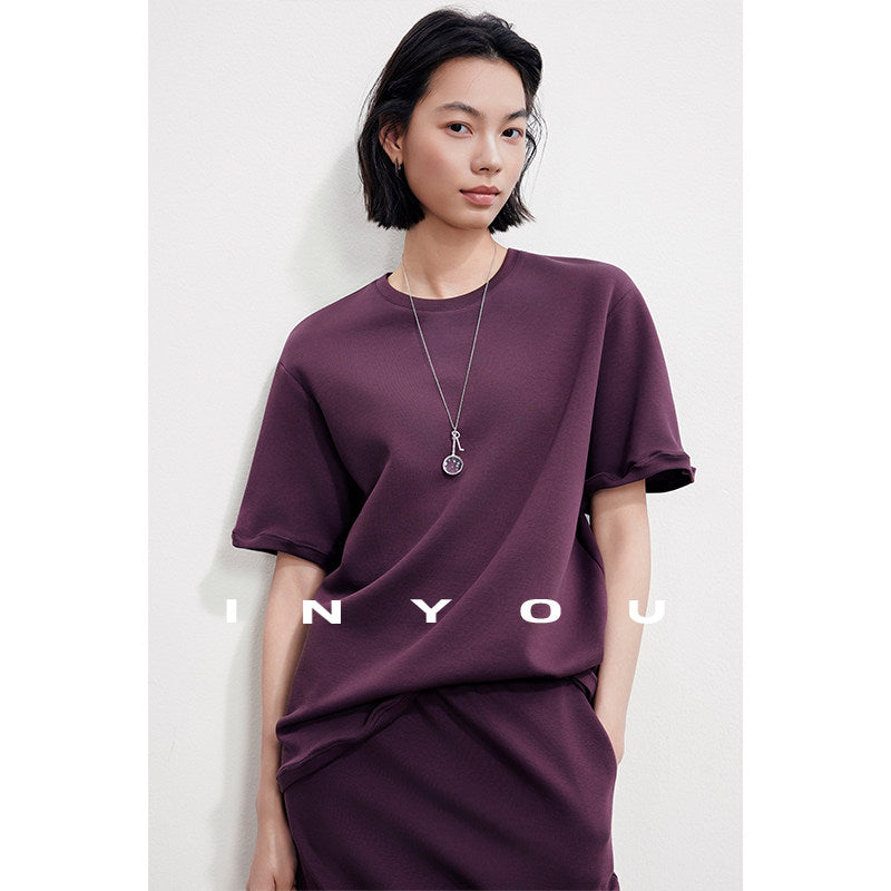 T-Shirt & Midi Skirt Set_BDHL8398
