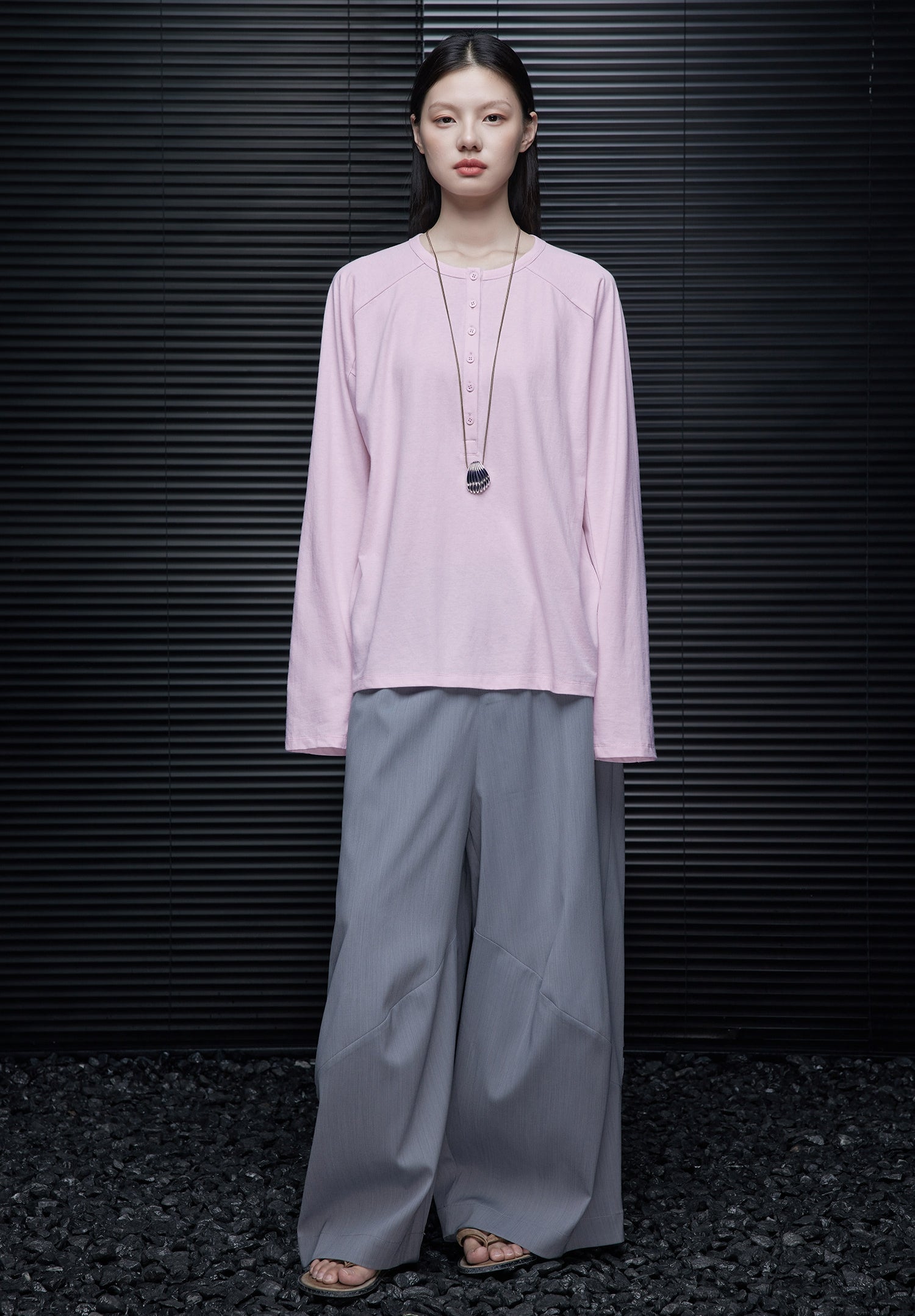 亨利領寬鬆上衣_BDHL8076