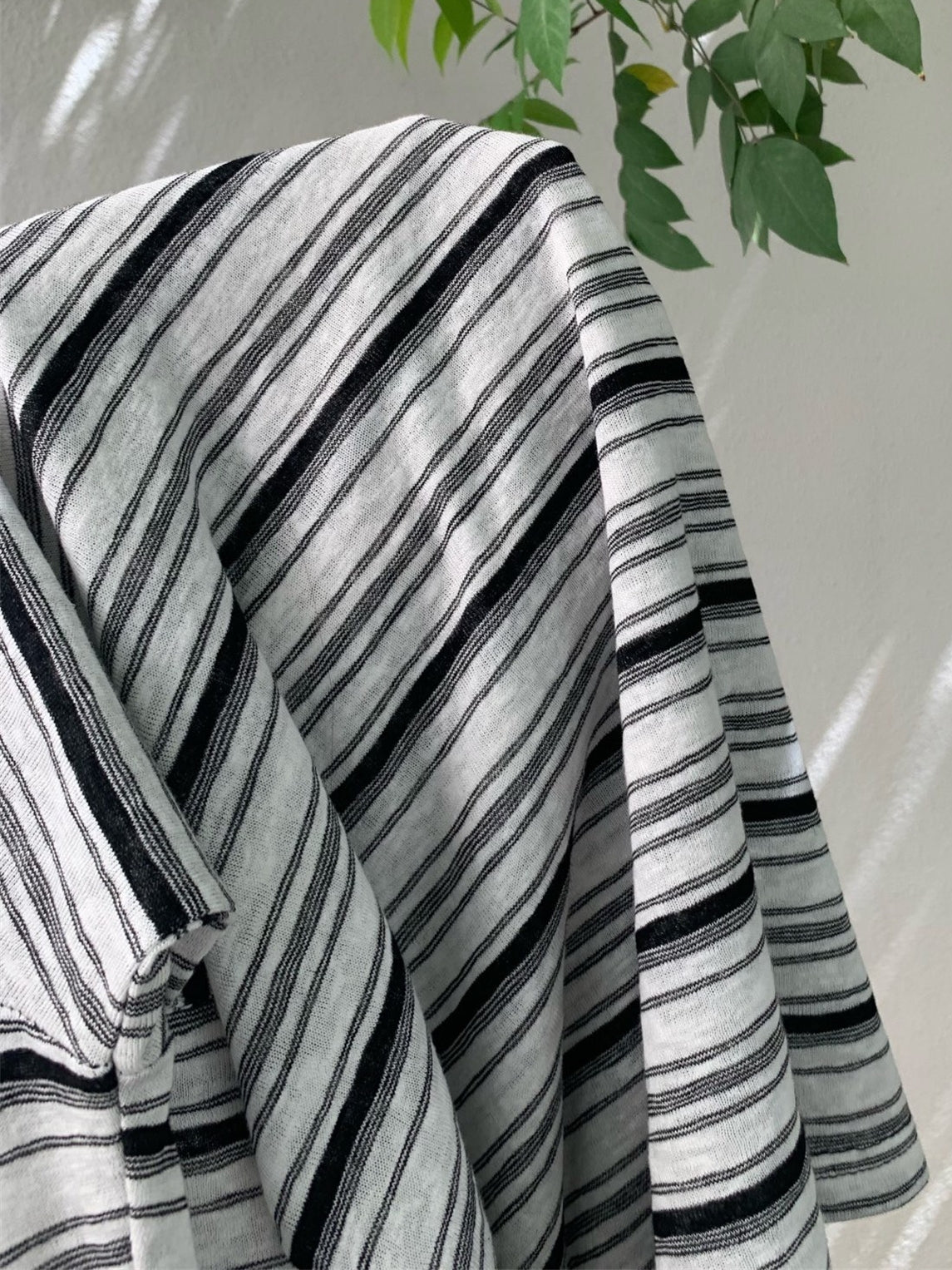 Back Tie Striped Tops_BDHL7613
