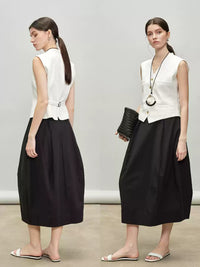 3D Shape Bud Skirt_BDHL7332