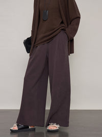 Velvet Thick Wide Draped Pants_BDHL6609