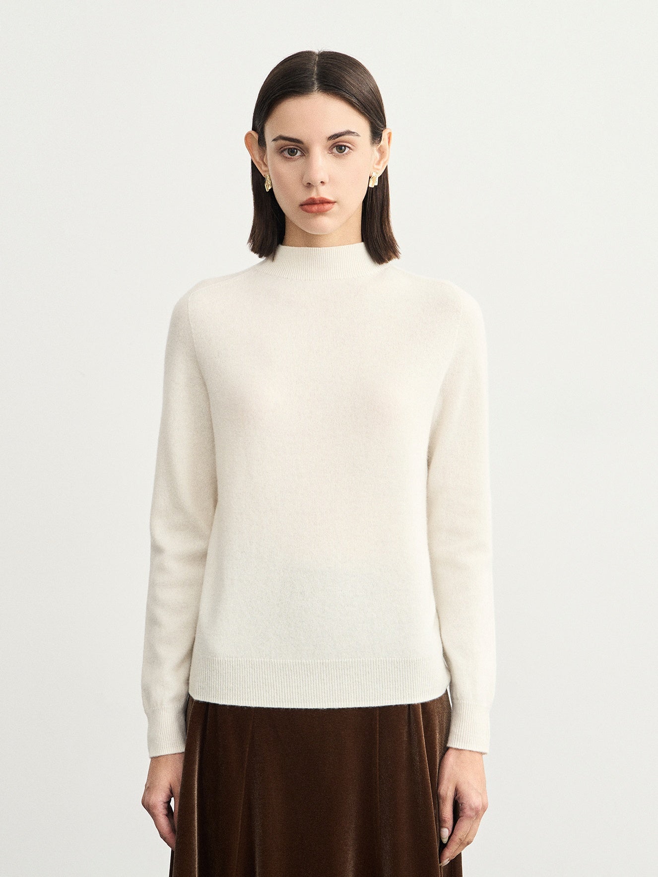 Half-Turtleneck Ribbed Knit_BDHL6543