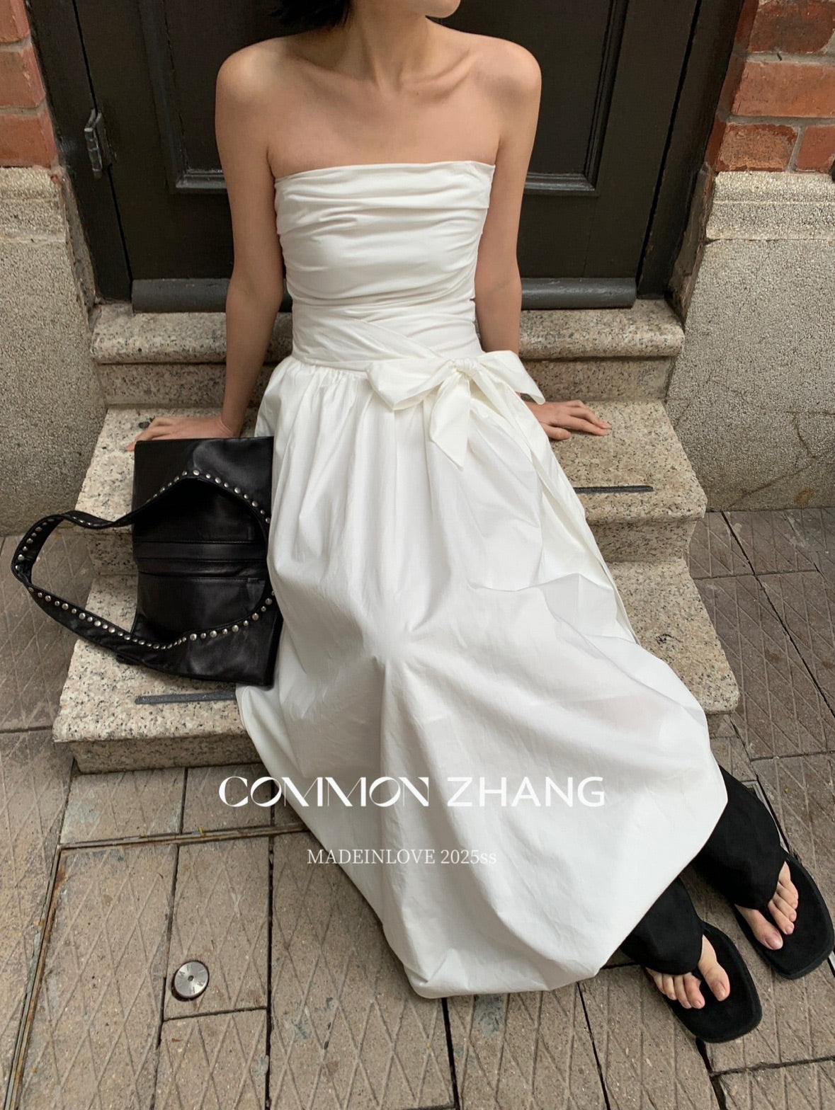 Ribbon A-Line Tube Top Dress_BDHL7565