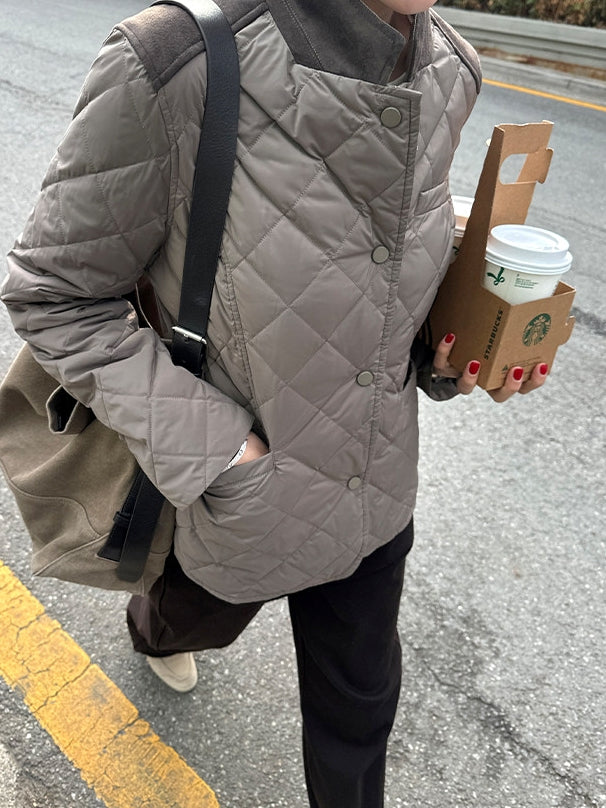 Diamond-Quilted Down Jacket_BDHL8051