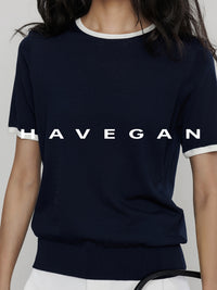 Lightweight Contrast Color Tops_BDHL7401