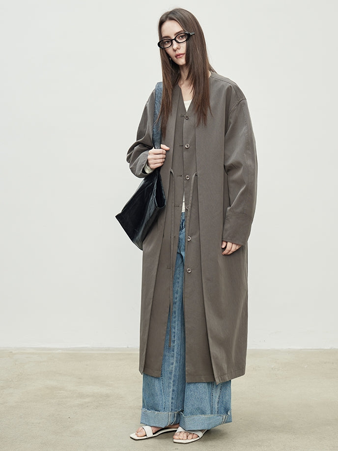 Fake Two-Piece Mid-Length Jacket_BDHL7188