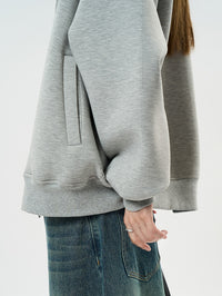 Zip Stand Collar Sweatshirt_BDHL6897