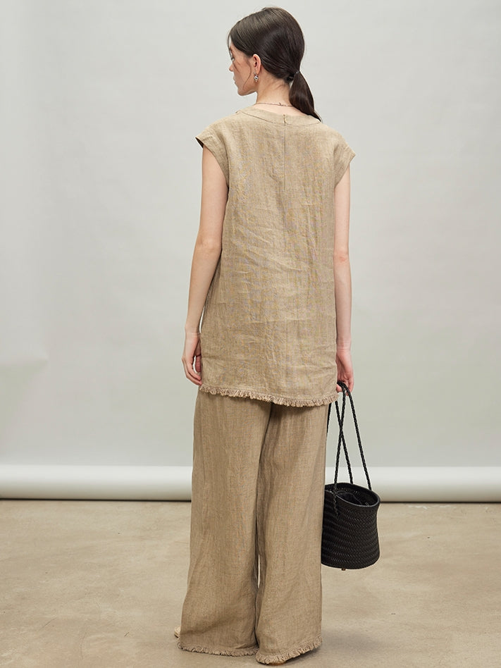 Sleeveless Top Or Straight Pants_BDHL7293
