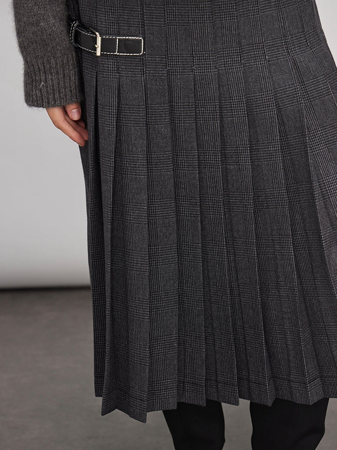 Short Or Long Pleated Skirt_BDHL7938