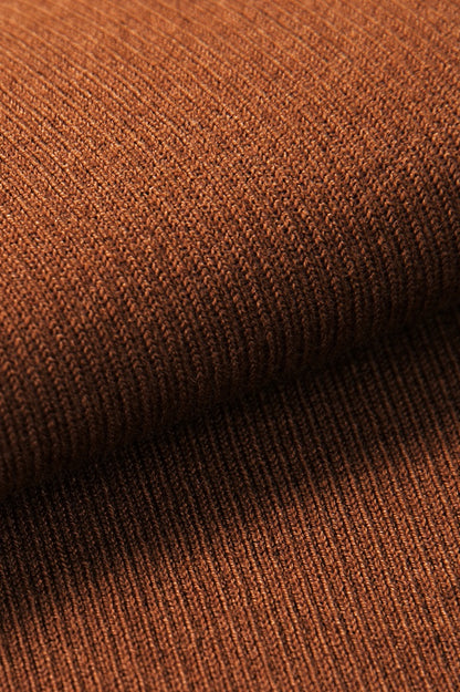Knitted Slim Long sleeved Top_BDHL5391