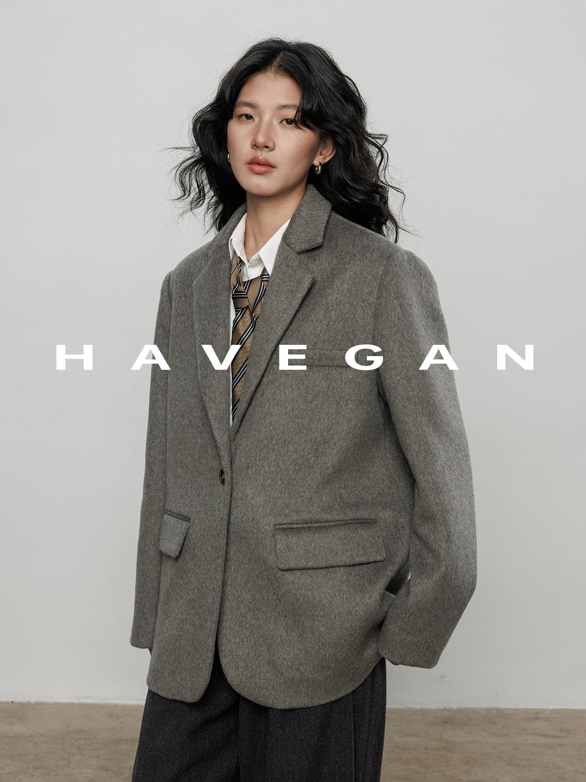 復古磨毛西裝外套_BDHL7963