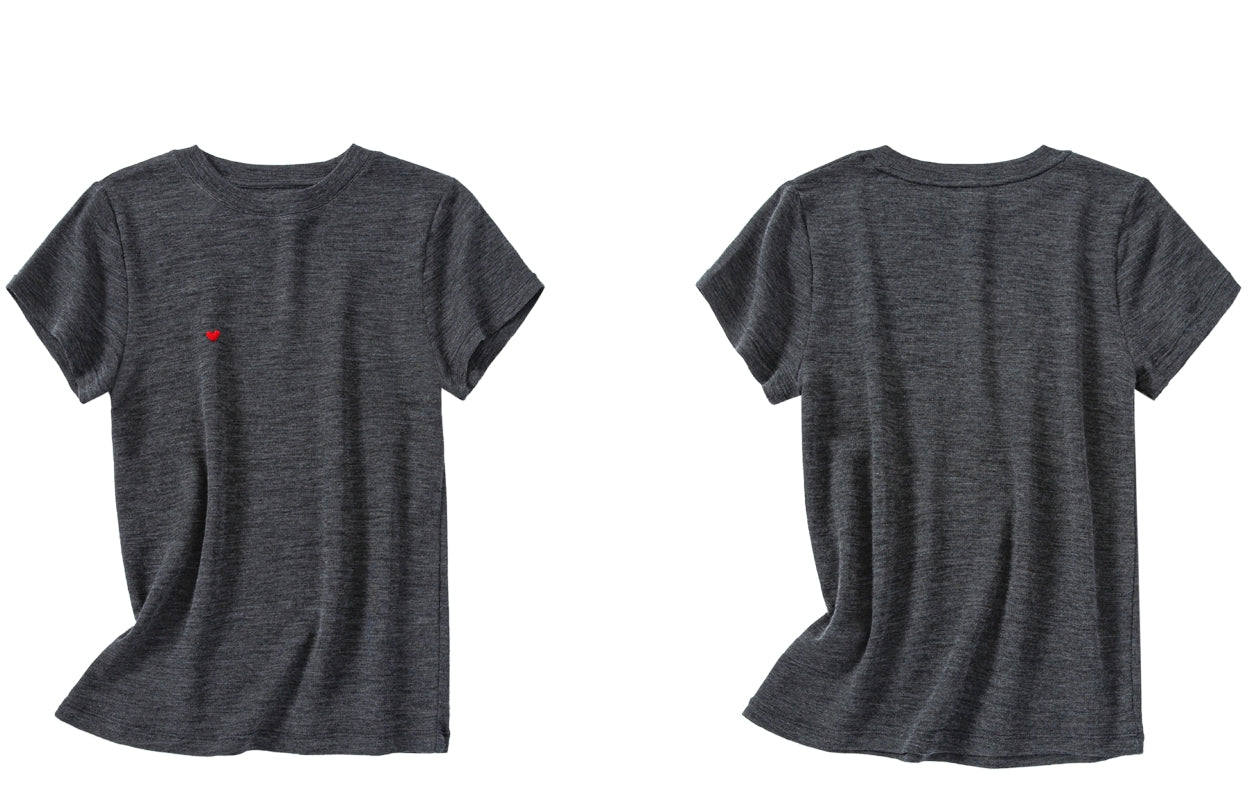 Heart Embroidery Slim Fit T-Shirt_BDHL7621
