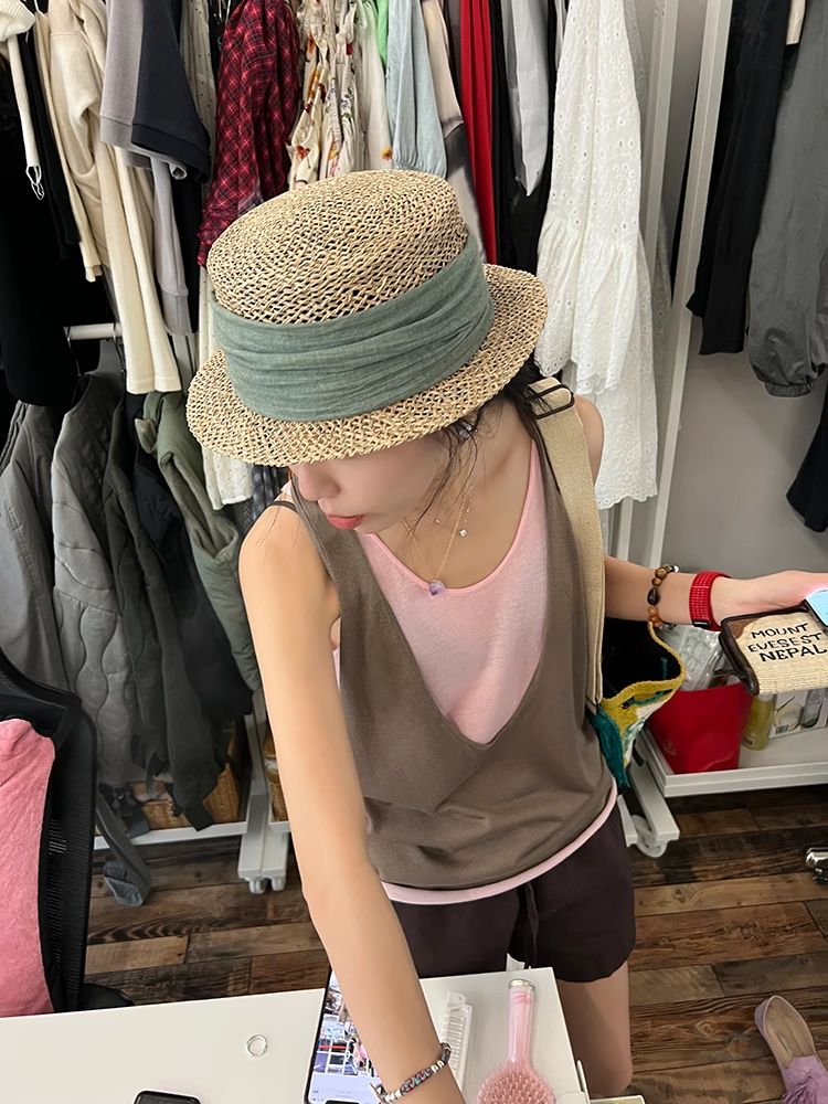 Two-Piece Style Sleeveless Tops_BDHL7408