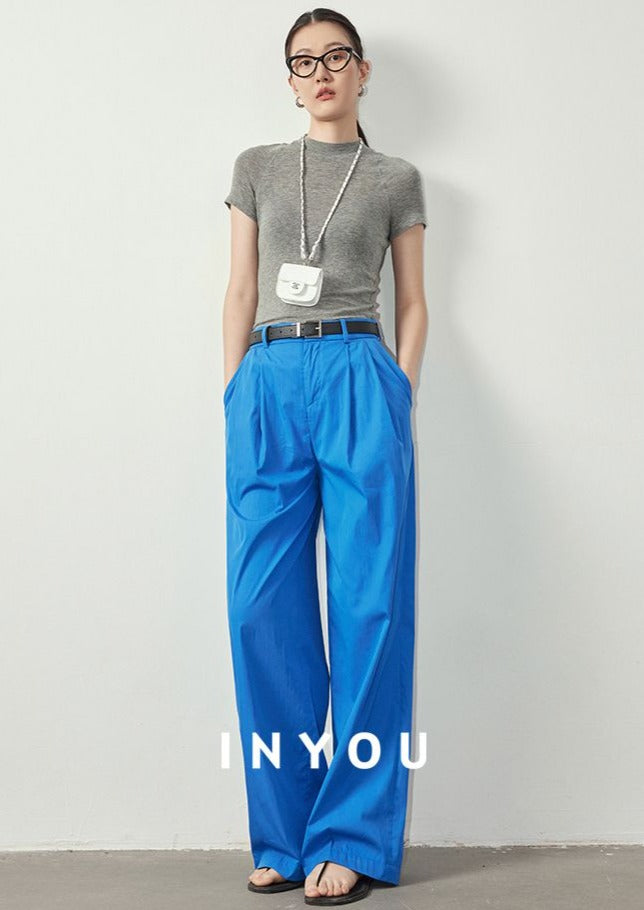 High Waist Wide Straight Pants_BDHL6060