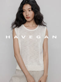 Round Neck Sleeveless Tops_BDHL7233