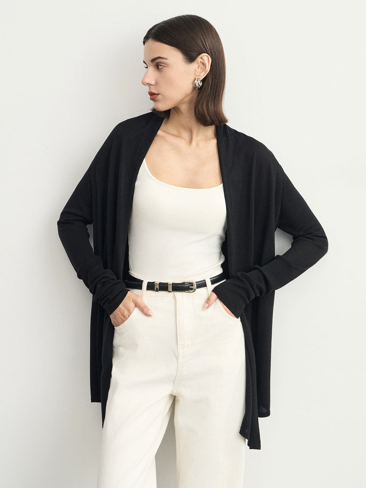 Loose Style Mid-Length Cardigan_BDHL6622