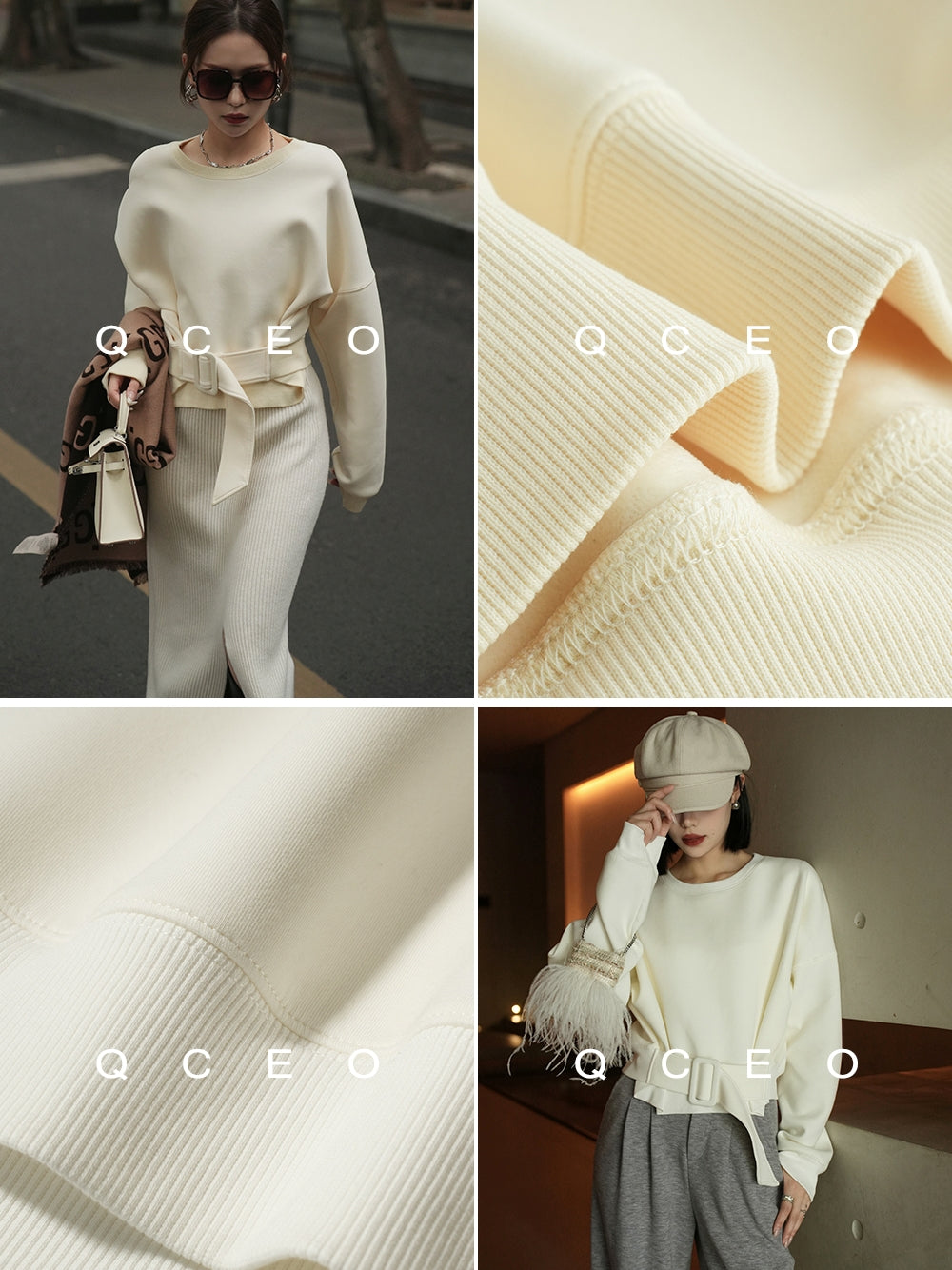 Loose-Fitting Waist Belt Knit_BDHL7149