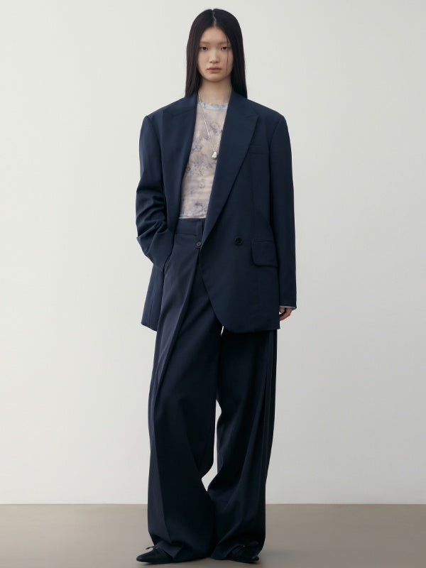 High Waisted Suit Wide Pants_BDHL6481