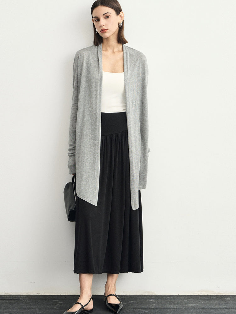 Loose Style Mid-Length Cardigan_BDHL6622