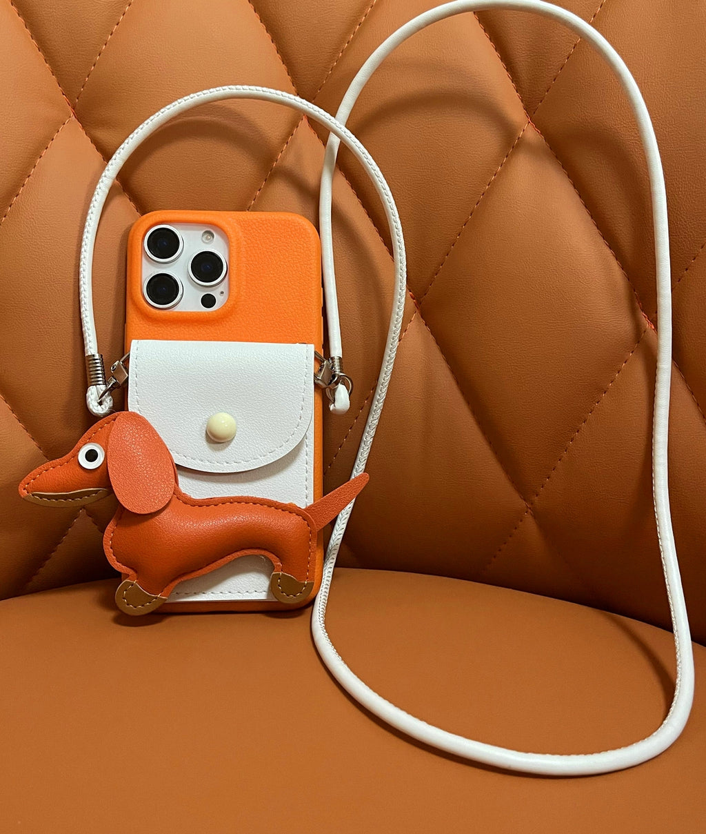 臘腸犬 iPhone 手機殼綁帶_BDHL7857