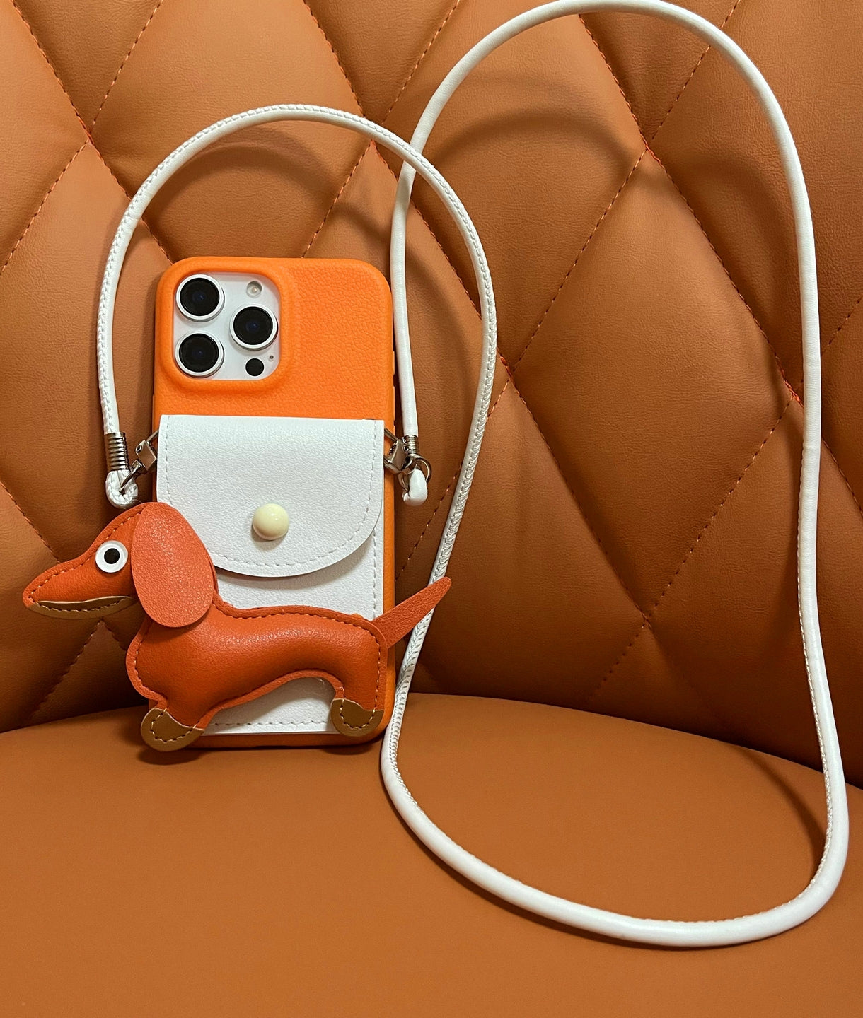 臘腸犬 iPhone 手機殼綁帶_BDHL7857