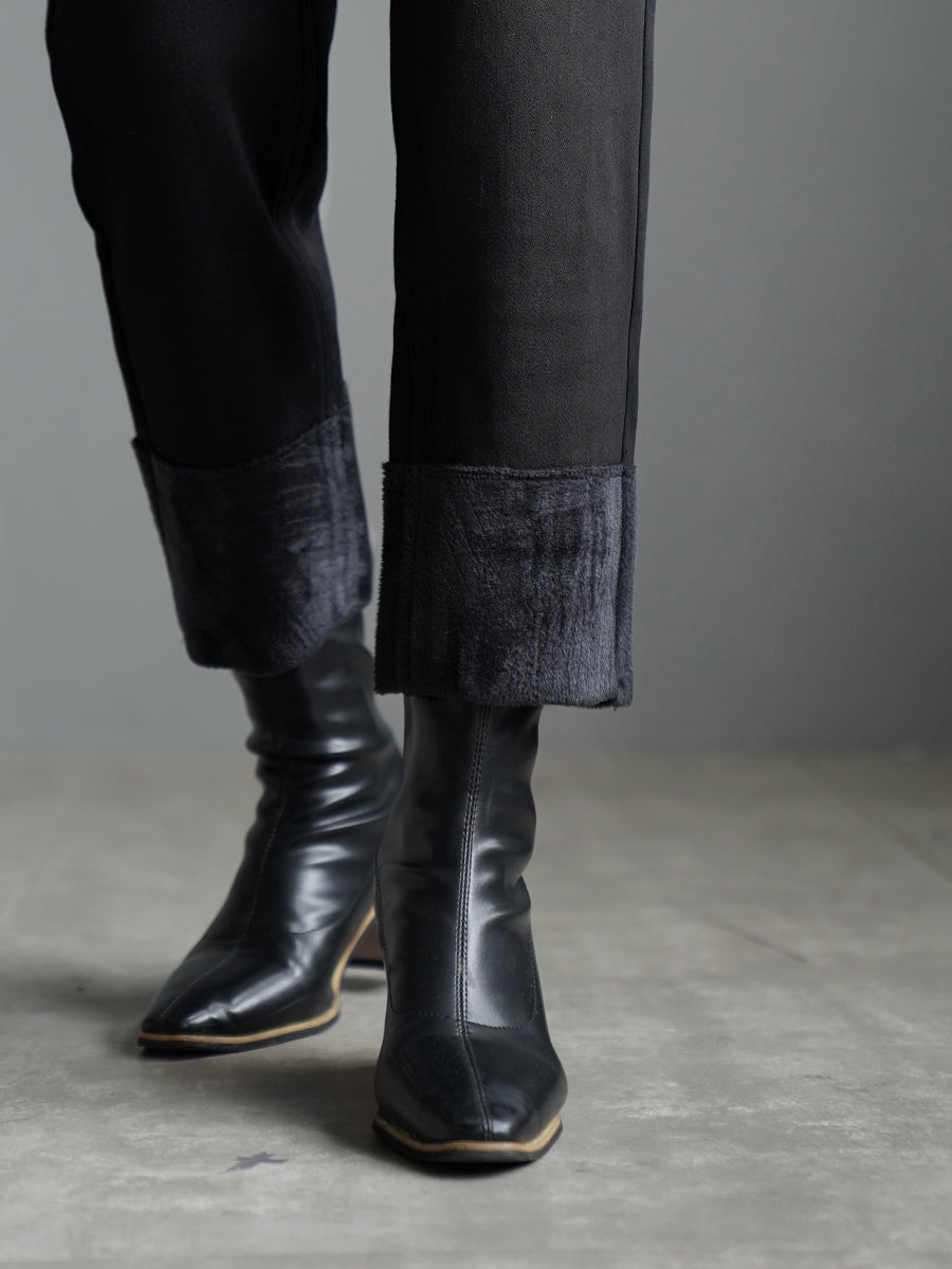 Patchwork Straight Cropped Pants_BDHL7929