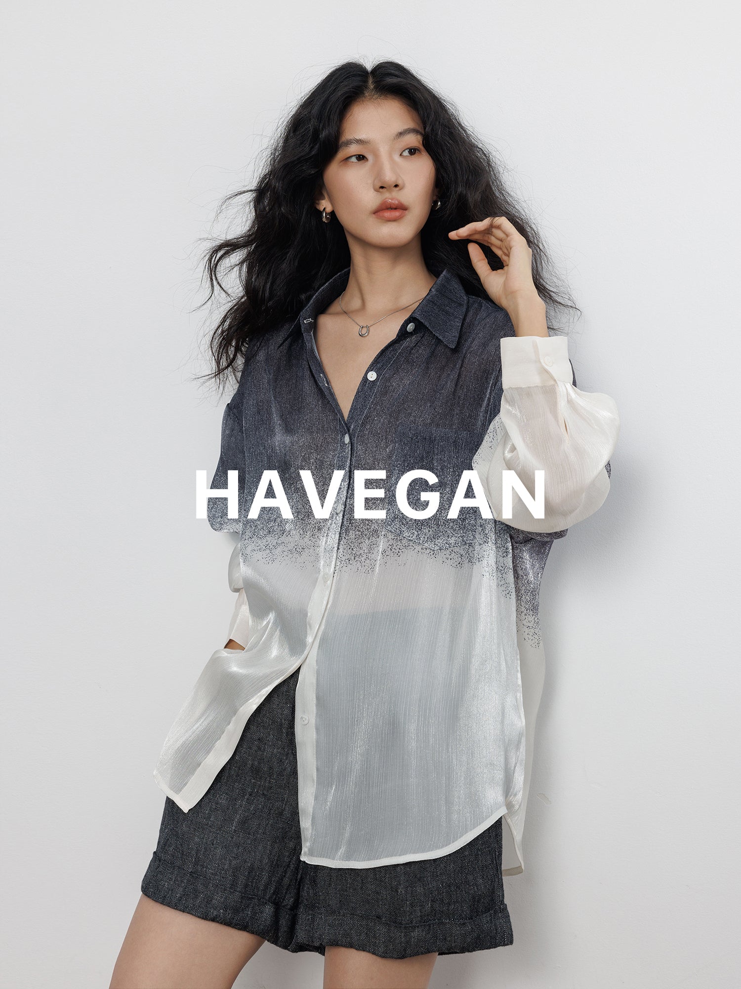 Design Gradation Print Shirt_BDHL7604