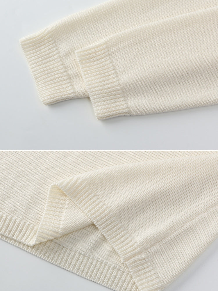 V-Neck Strap Knit Tops_BDHL8170