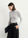 Seamless Half Turtleneck Tops_BDHL6623