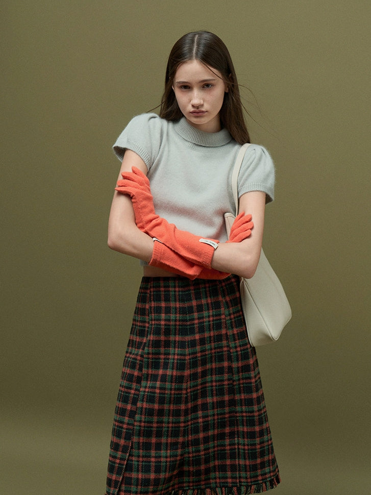 Bubble-Sleeve Turtleneck Knit_BDHL8159