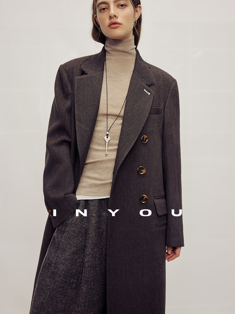 Lapel Collar Mid-Length Coat_BDHL7985