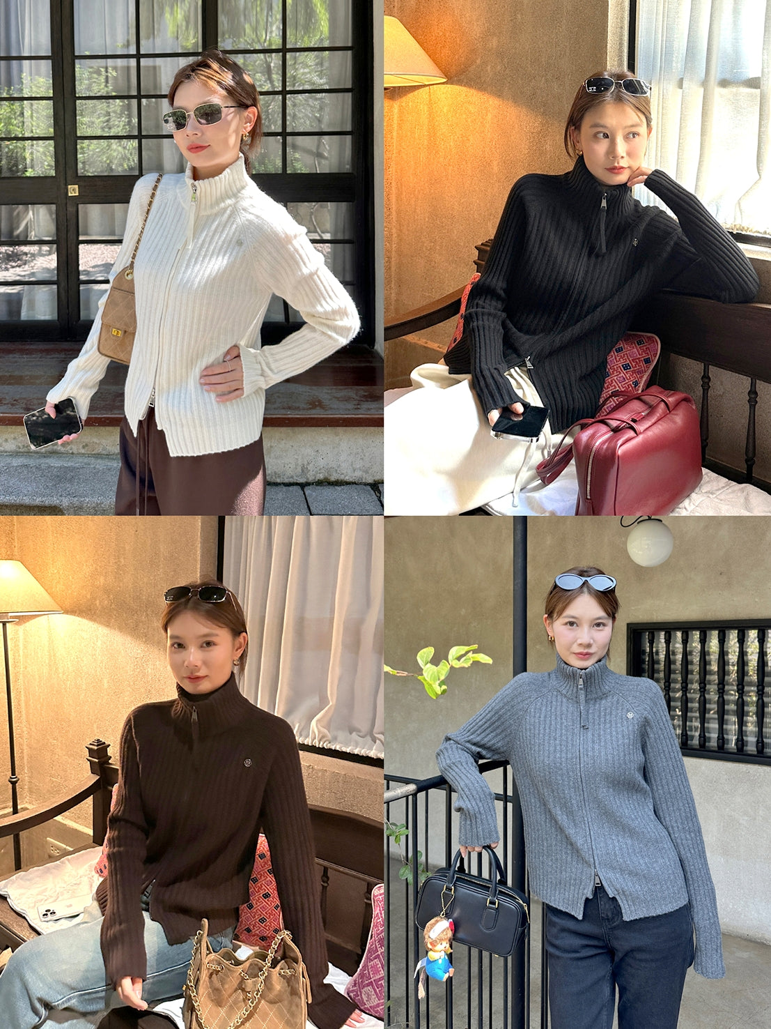 Zip-Up Knit Cardigan_BDHL7921